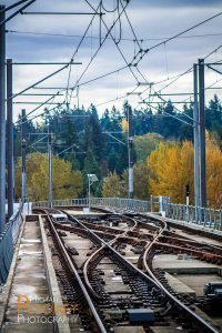 sound transit light rail double crossover track