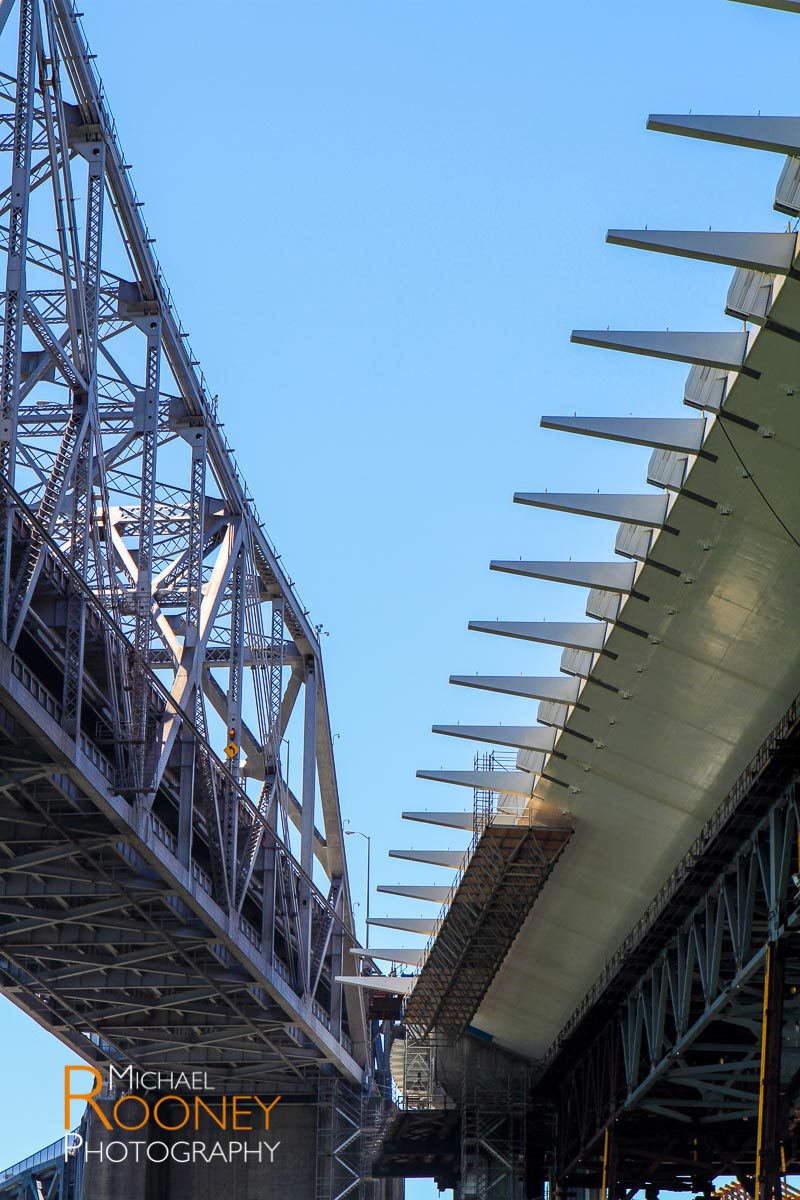 old and new bay bridge