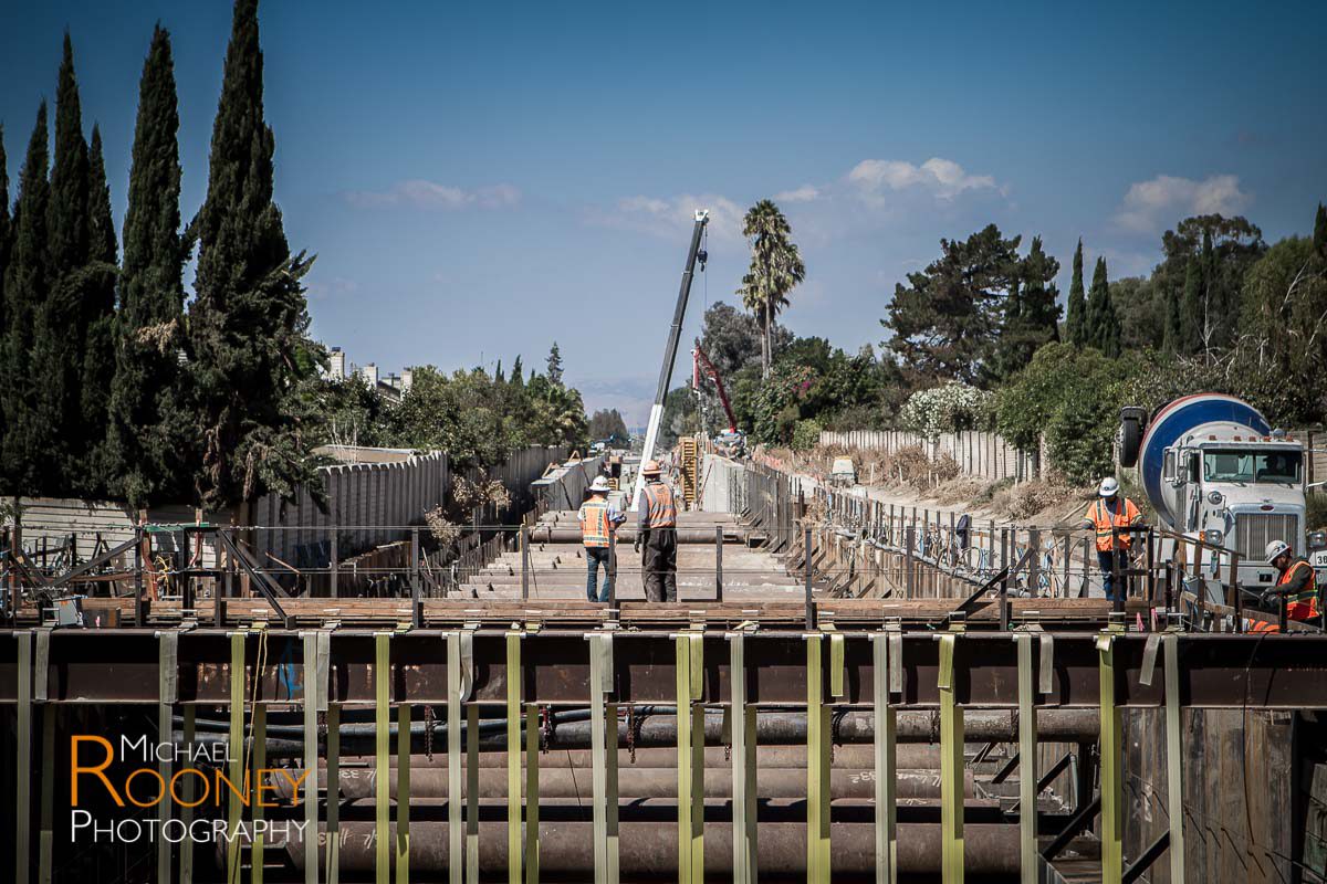 bart svbx berryessa extension to silicon valley trench construction