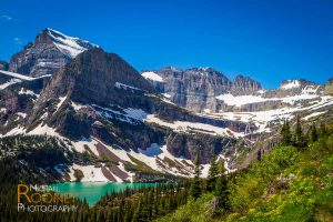 grinnell lake mount gould glacier national park montana