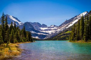 lake josephine mount gould glacier national park montana