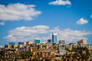 skyline kigali rwanda africa downtown sunny sky