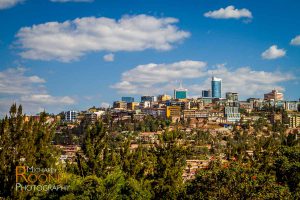 skyline kigali rwanda africa downtown sunny sky