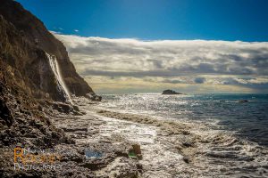 alamere falls waterfall point reyes national seashore california nature coast pacific ocean