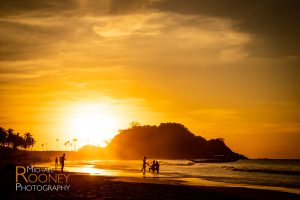 sunset silhouette nacpan beach el nido palawan philippines