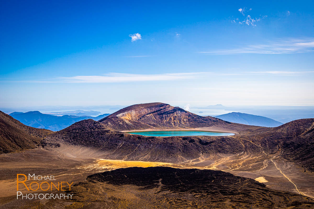 blue lake tongariro national park new zealand