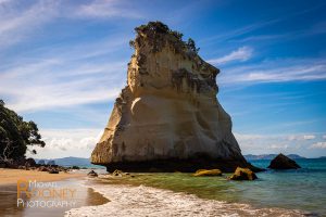 te hoho rock cathedral cove hahei new zealand