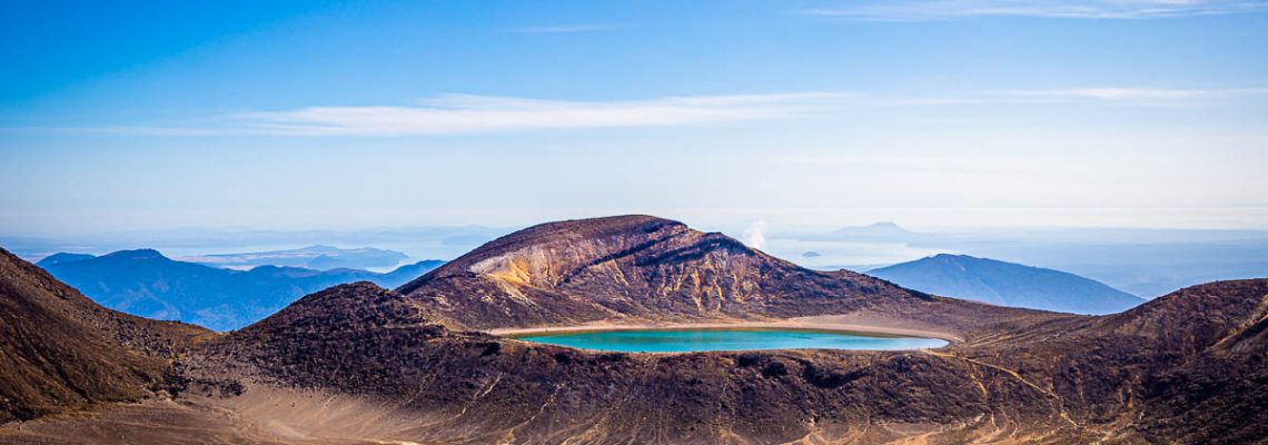 blue lake tongariro national park new zealand