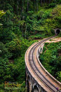 nine arch bridge tunnel railroad train ella sri lanka