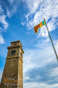 clocktower flag galle fort sri lanka
